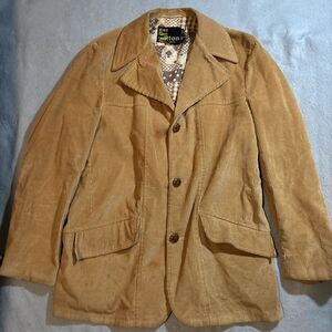 Vintage‎ Silton California Jacket Mens 44 Brown Corduroy Blazer Jacket England
